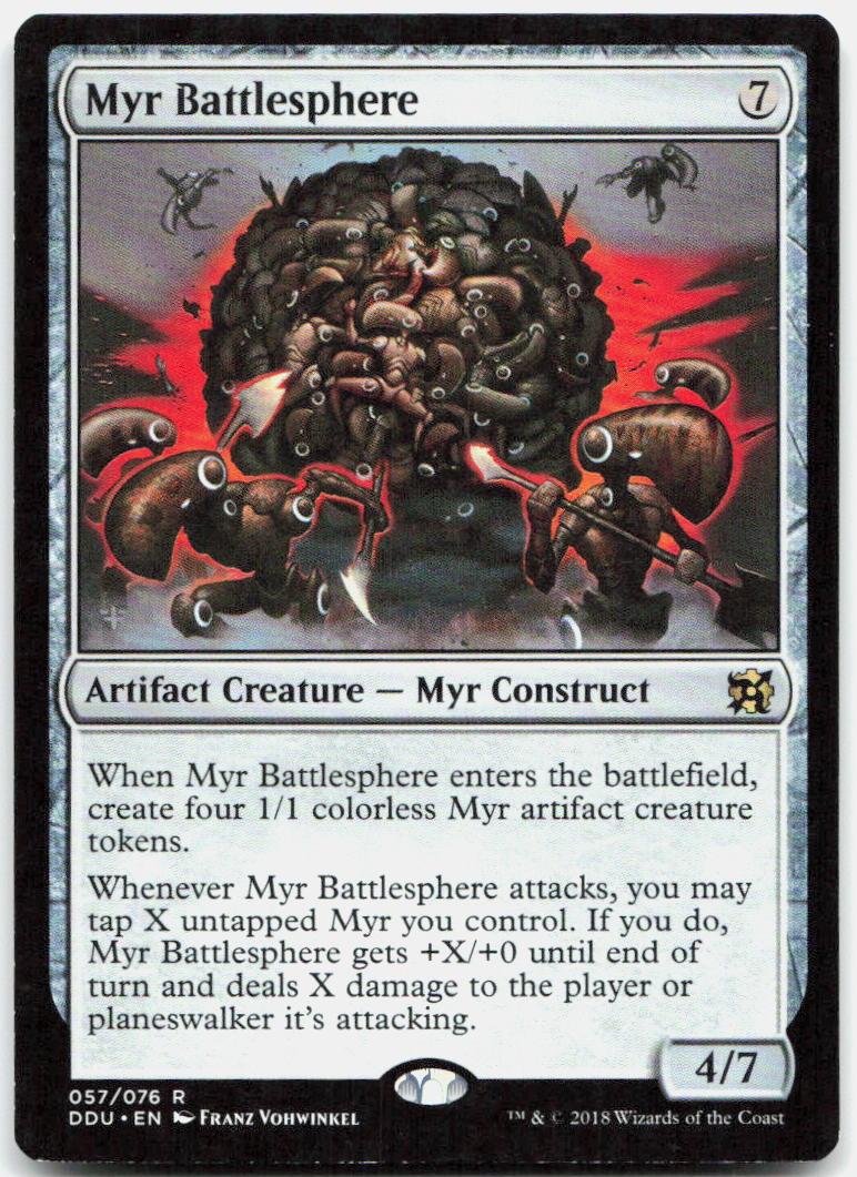 Myr Battlesphere NM R Duel Decks: Elves vs. Inventors 57