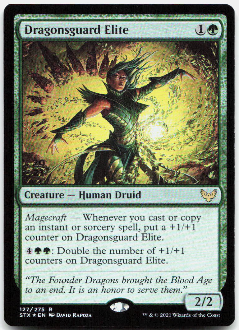 Dragonsguard Elite NM Foil R Strixhaven: School of Mages 127