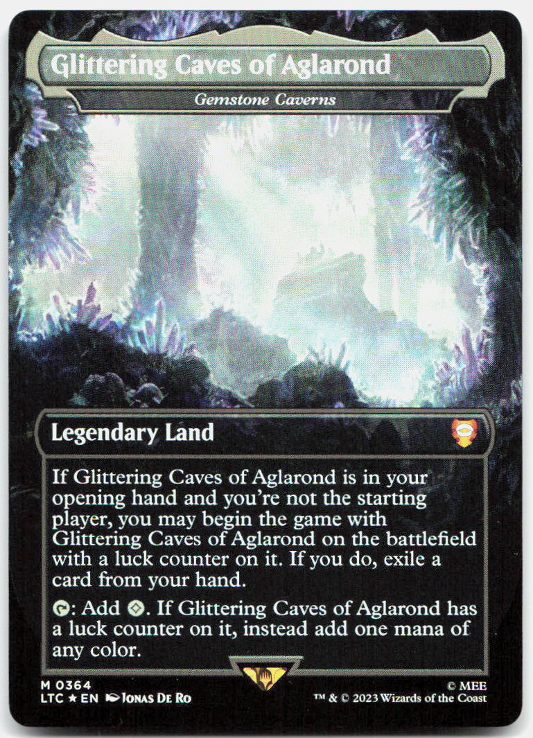 Glittering Caves of Aglarond - Gemstone Caverns (Borderless) NM Foil M LOTR 364