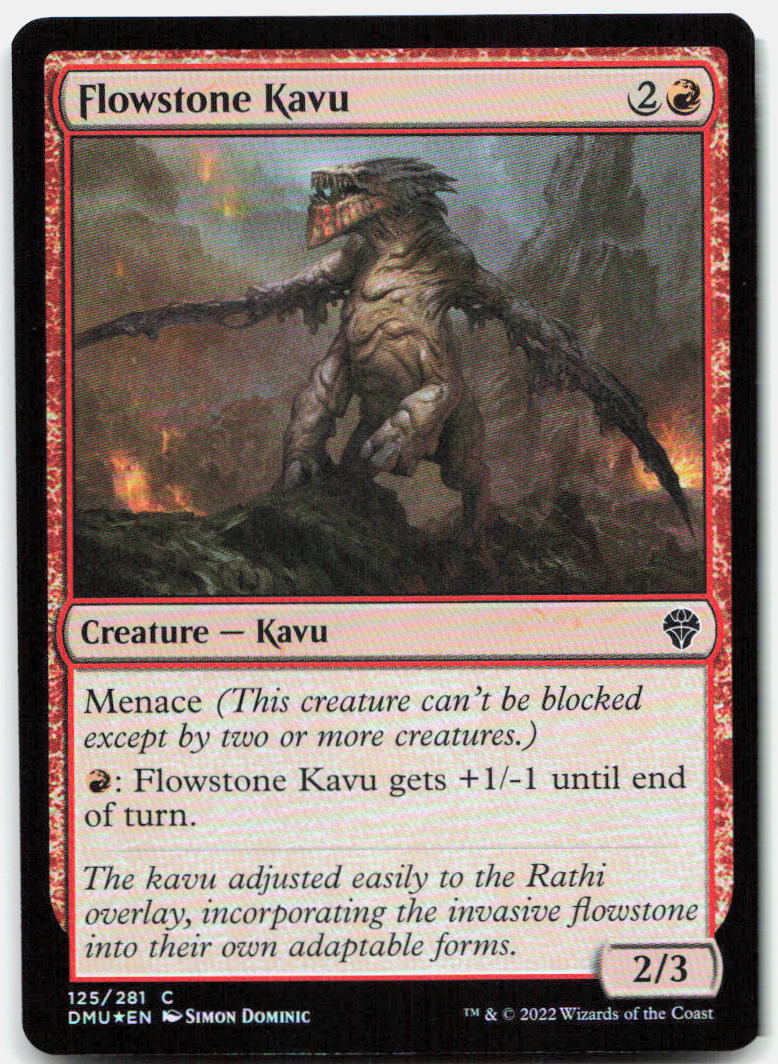 Flowstone Kavu NM Foil C Dominaria United 125