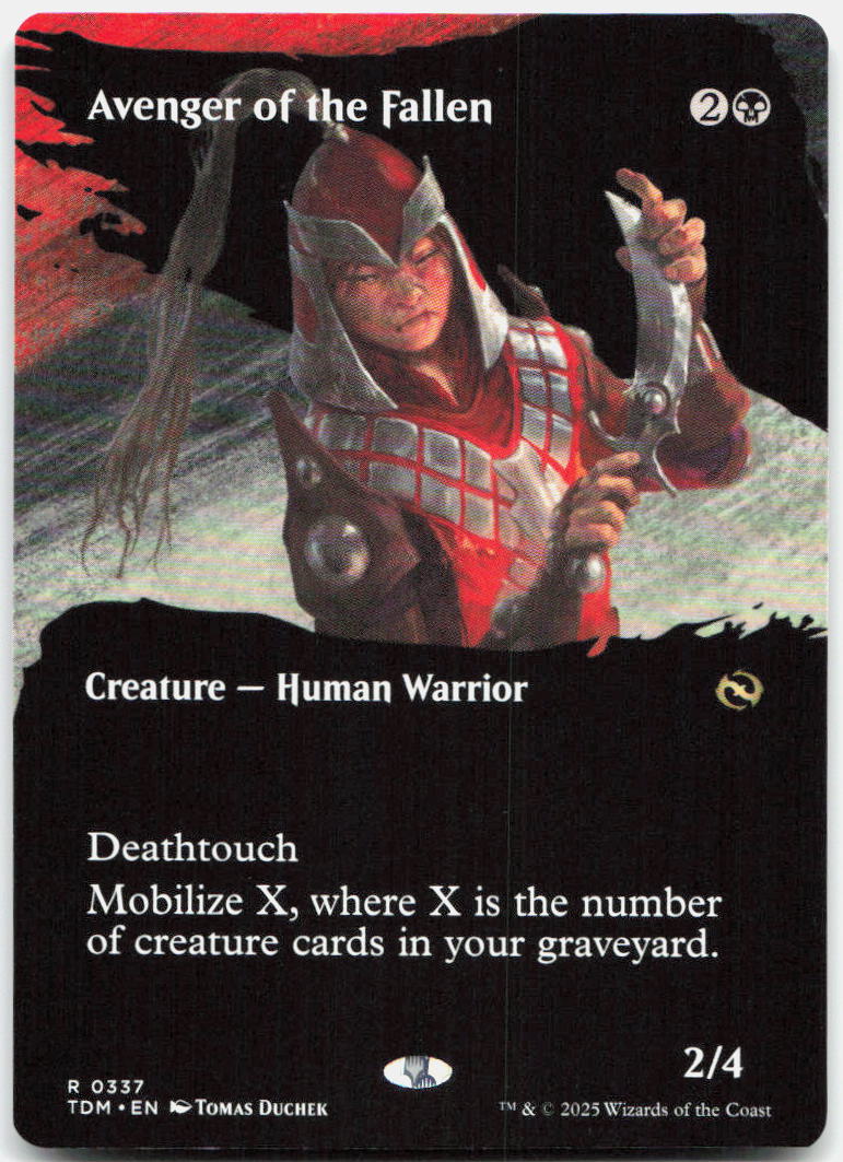 Avenger of the Fallen (Borderless) NM R Tarkir: Dragonstorm 337