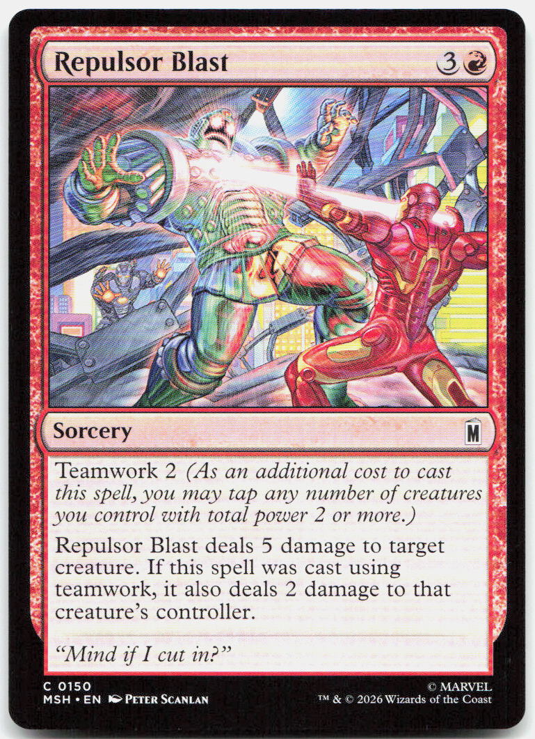 Repulsor Blast NM C Marvel Super Heroes 150