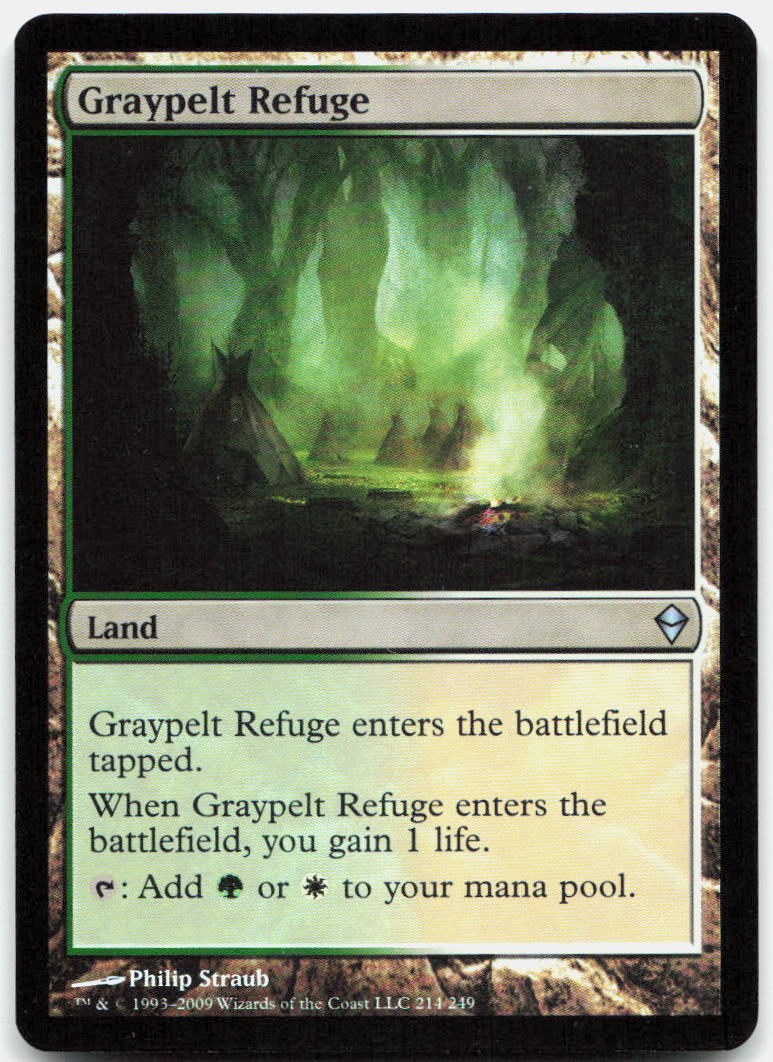 Graypelt Refuge NM Foil U Zendikar 214