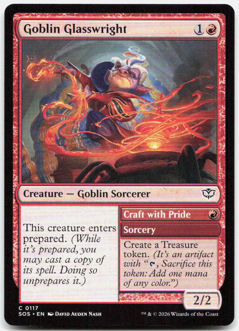 Goblin Glasswright NM C Secrets of Strixhaven 117