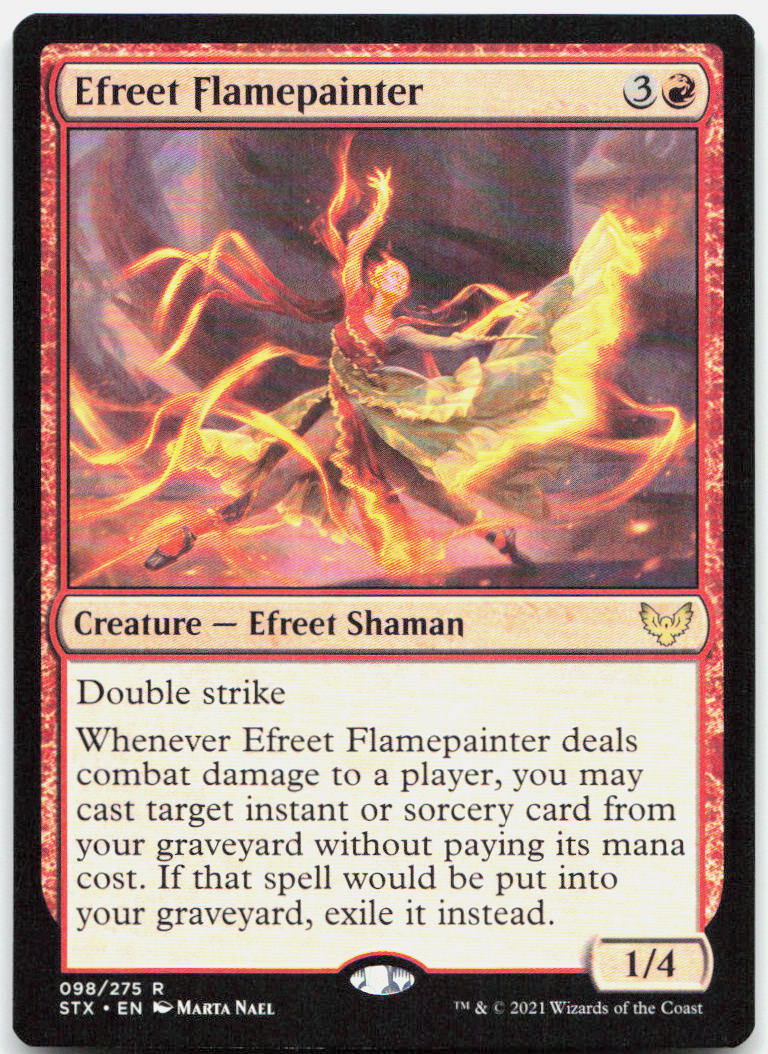 Efreet Flamepainter NM R Strixhaven: School of Mages 98