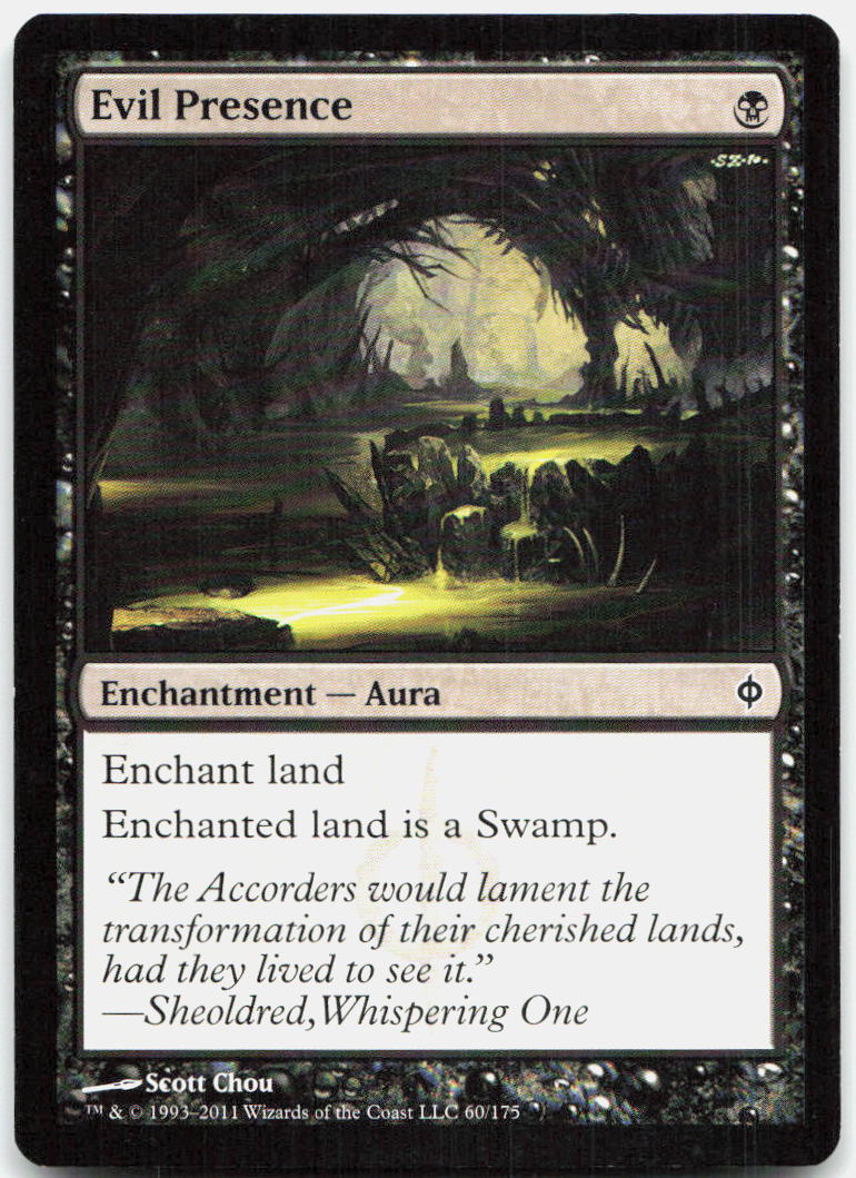 Evil Presence NM C New Phyrexia 60