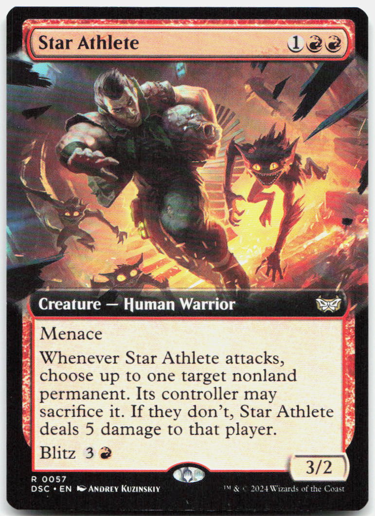 Star Athlete (Extended Art) NM R Commander: Duskmourn: House of Horror 57