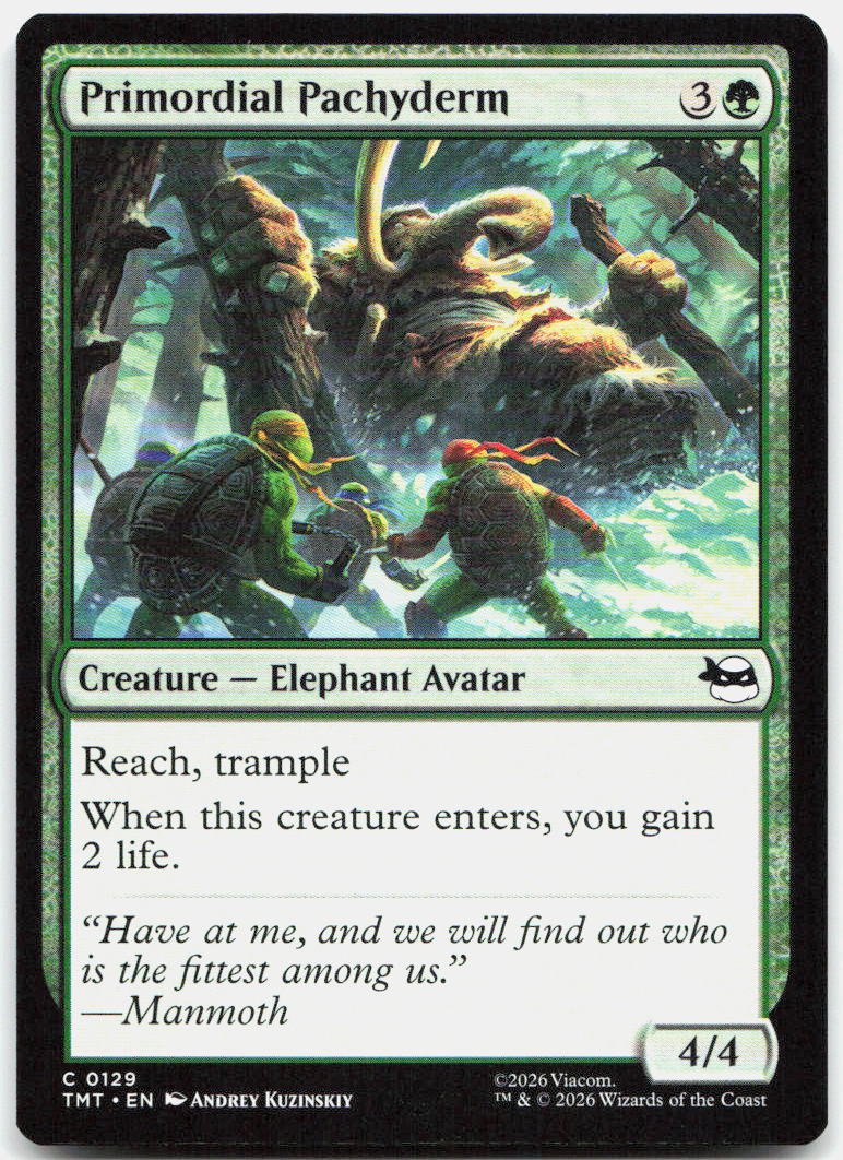 Primordial Pachyderm NM C Teenage Mutant Ninja Turtles 129