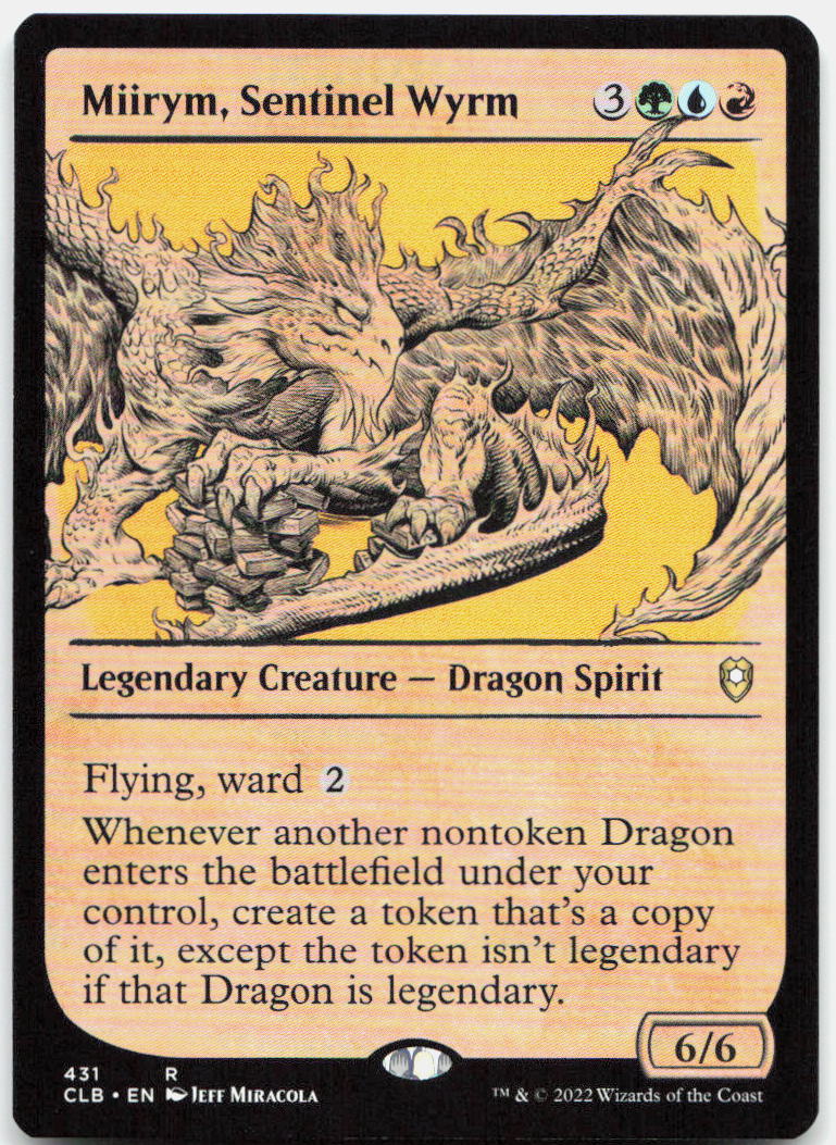 Miirym, Sentinel Wyrm (Showcase) NM R Commander Legends: Battle for Baldur's Gat