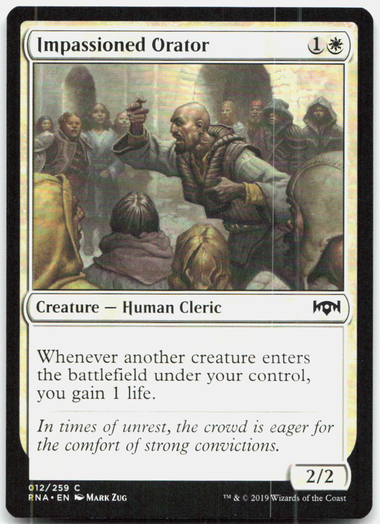 Impassioned Orator NM C Ravnica Allegiance 12