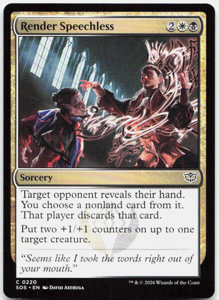 Render Speechless NM C Secrets of Strixhaven 220