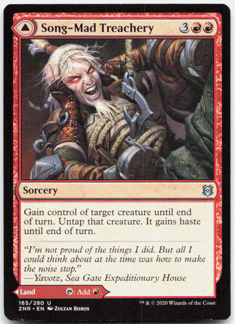 Song-Mad Treachery NM U Zendikar Rising 165