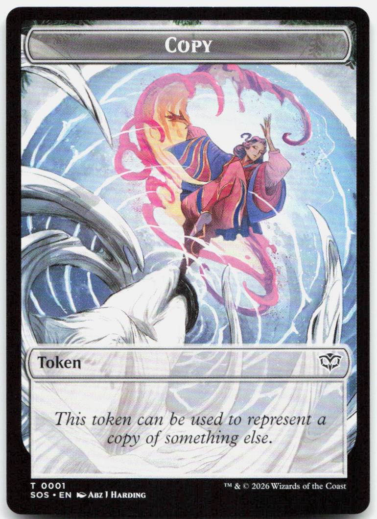 Copy // Spirit (0010) Double-Sided Token NM T Secrets of Strixhaven 1 // 10
