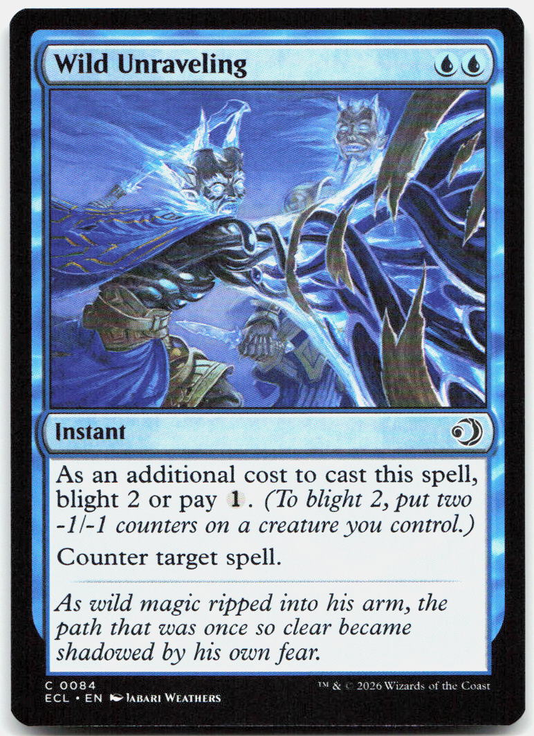 Wild Unraveling NM C Lorwyn Eclipsed 84
