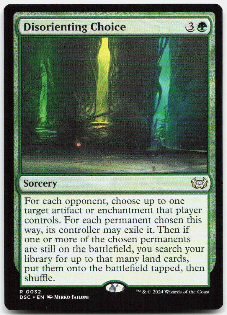 Disorienting Choice NM R Commander: Duskmourn: House of Horror 32