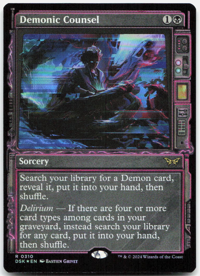 Demonic Counsel (Showcase) NM Foil R Duskmourn: House of Horror 310