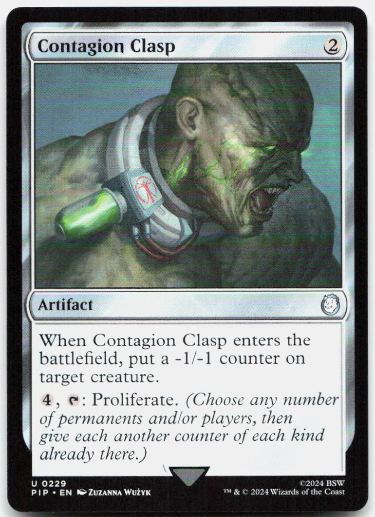 Contagion Clasp NM U Universes Beyond: Fallout 229