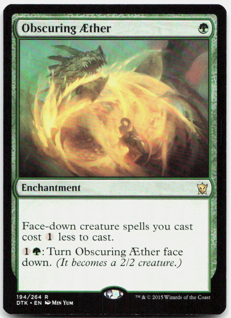Obscuring Aether NM R Dragons of Tarkir 194
