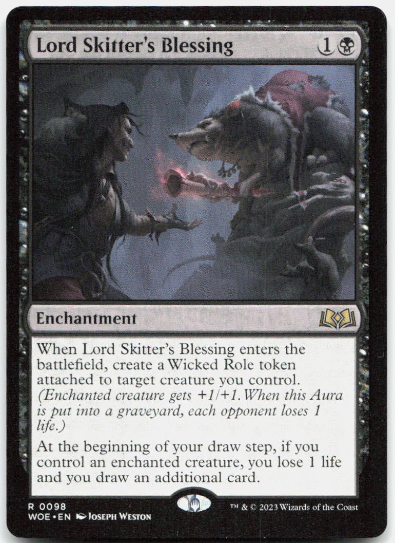 Lord Skitter's Blessing NM R Wilds of Eldraine 98