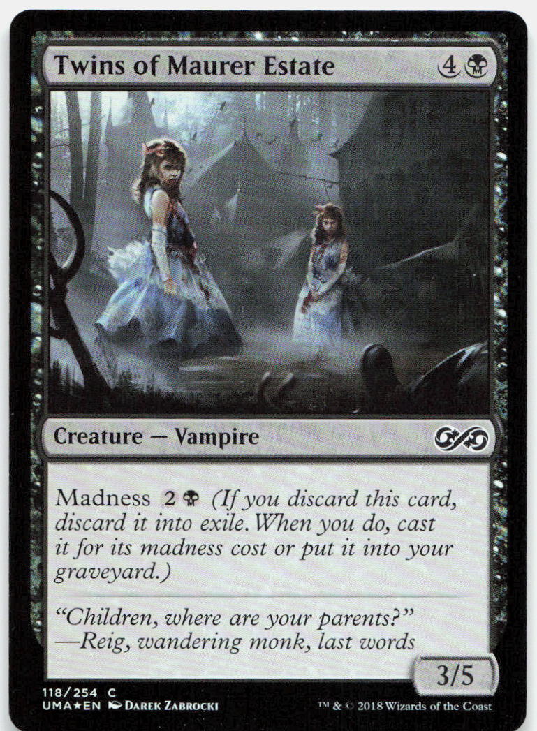 Twins of Maurer Estate NM Foil C Ultimate Masters 118
