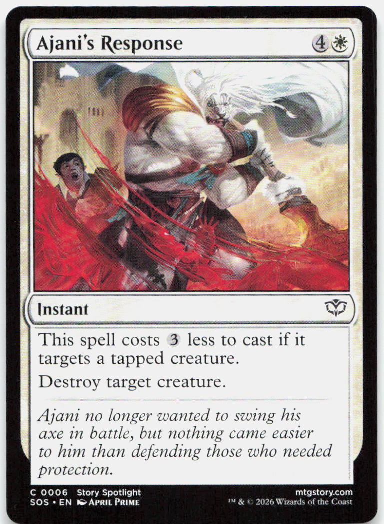Ajani's Response NM C Secrets of Strixhaven 6