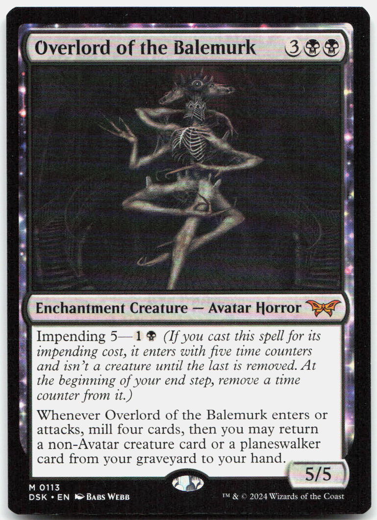 Overlord of the Balemurk NM M Duskmourn: House of Horror 113