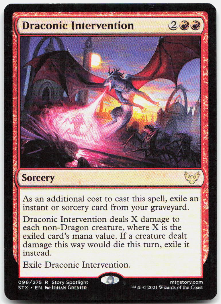 Draconic Intervention NM R Strixhaven: School of Mages 96