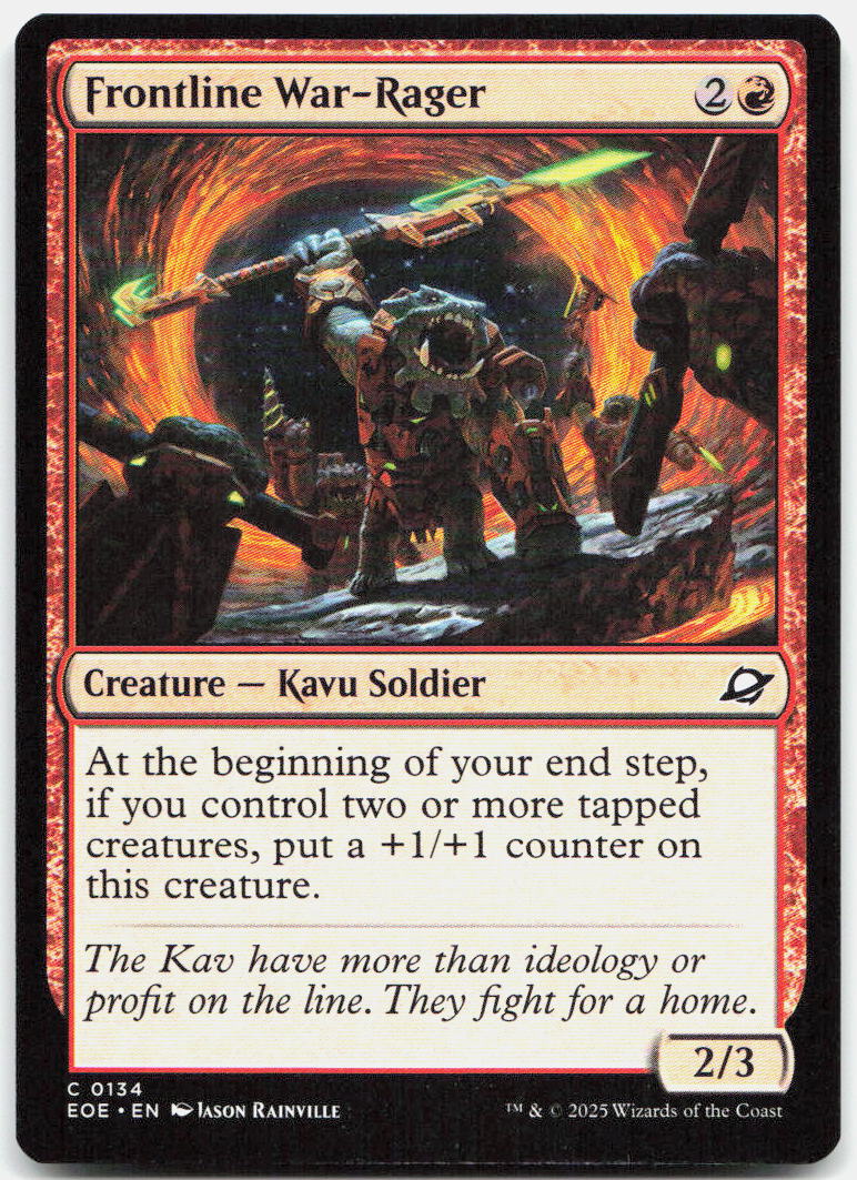 Frontline War-Rager NM C Edge of Eternities 134