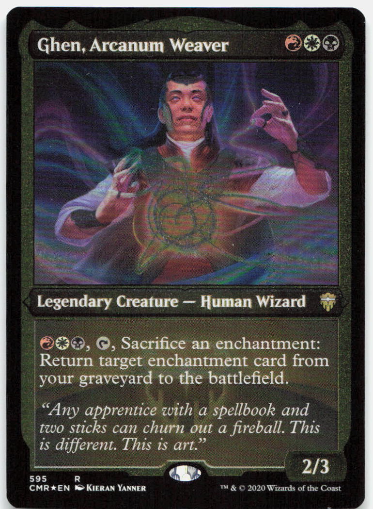 Ghen, Arcanum Weaver (Foil Etched) NM Foil R Commander Legends 595