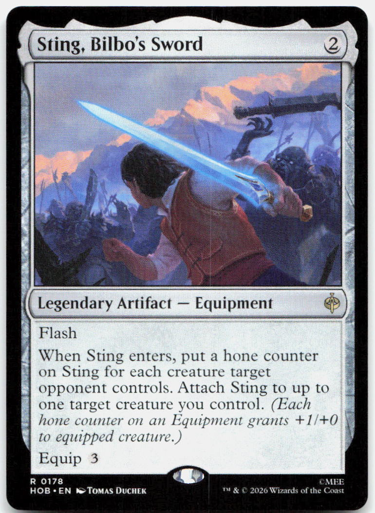 Sting, Bilbo's Sword NM R The Hobbit 178