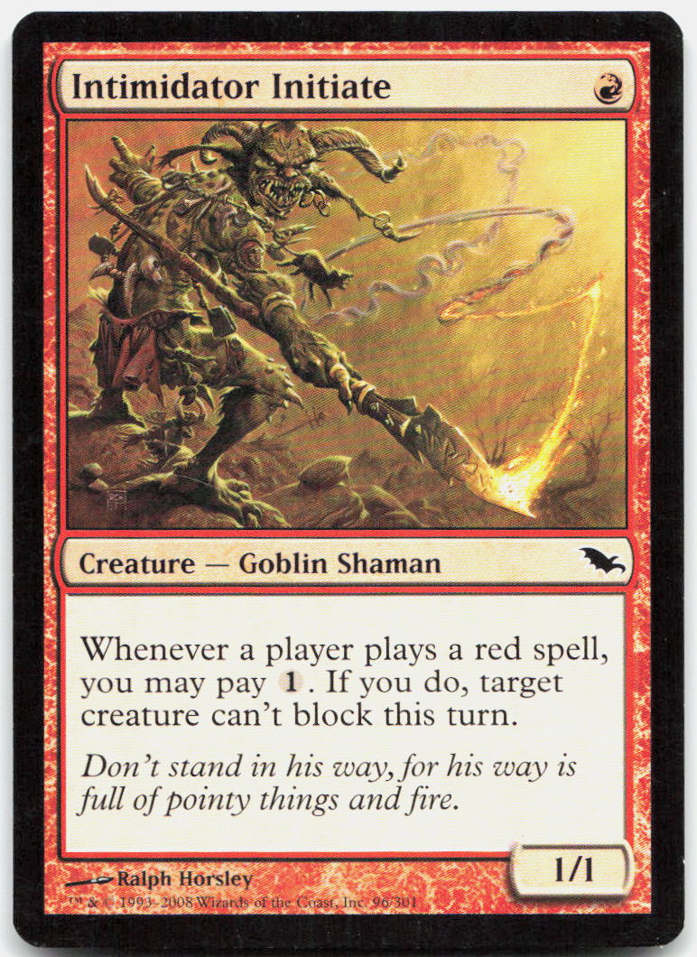 Intimidator Initiate NM C Shadowmoor 96