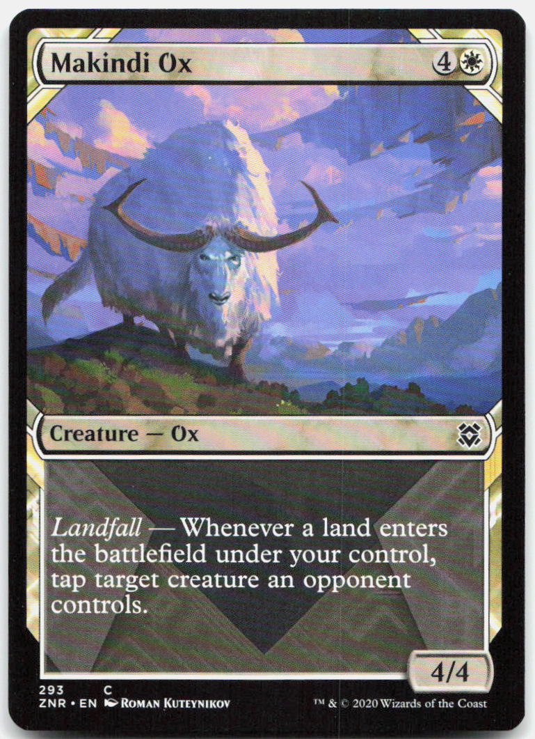 Makindi Ox (Showcase) NM C Zendikar Rising 293