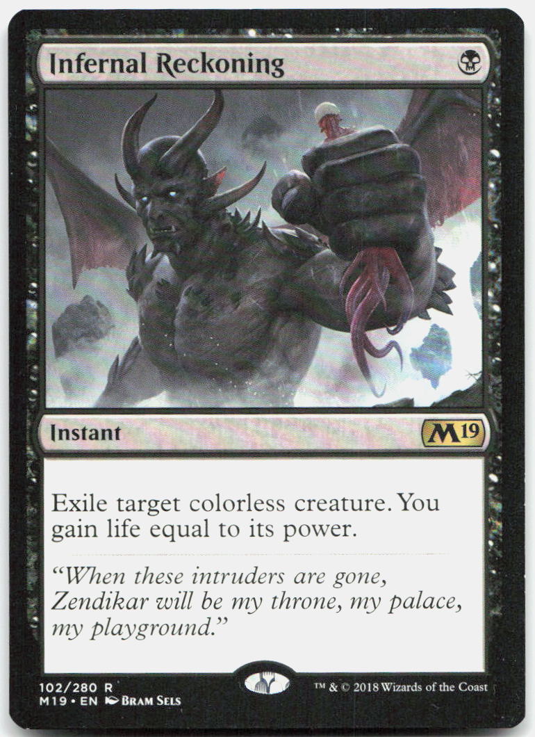 Infernal Reckoning NM R Core Set 2019 102