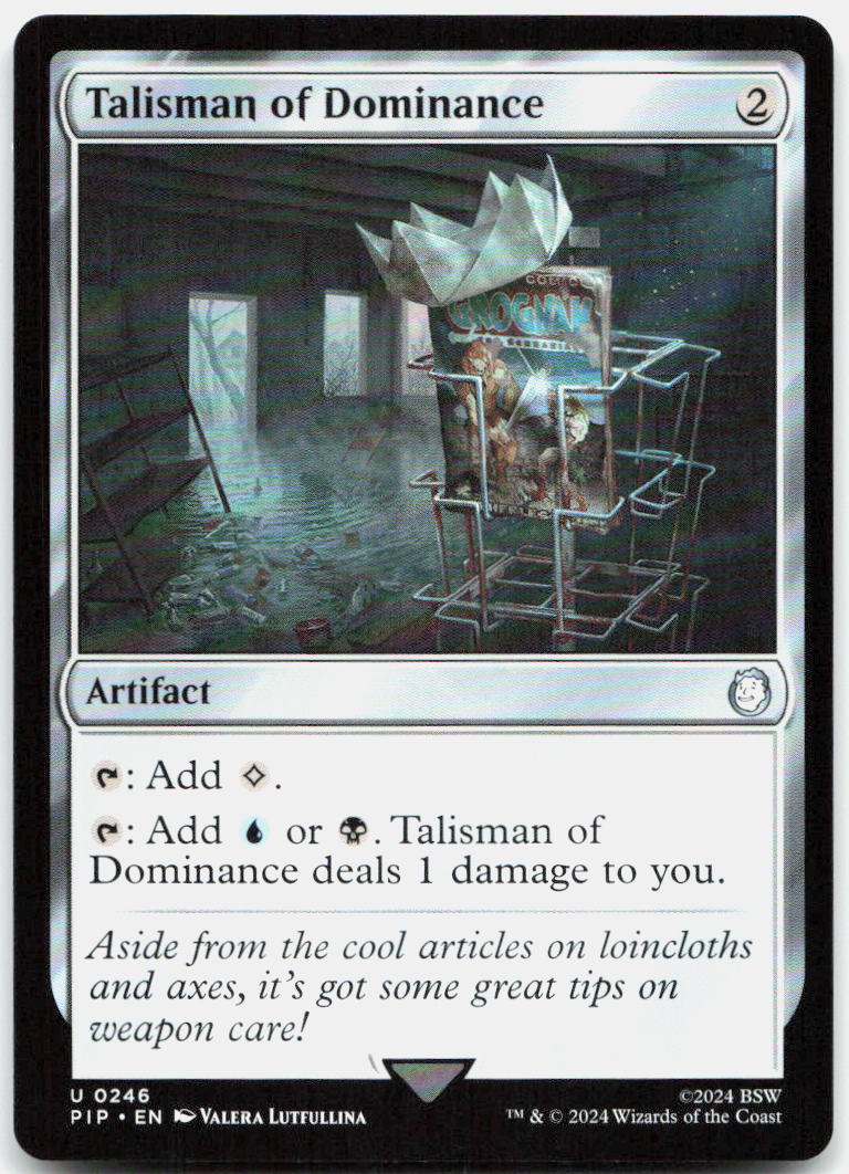 Talisman of Dominance NM U Universes Beyond: Fallout 246