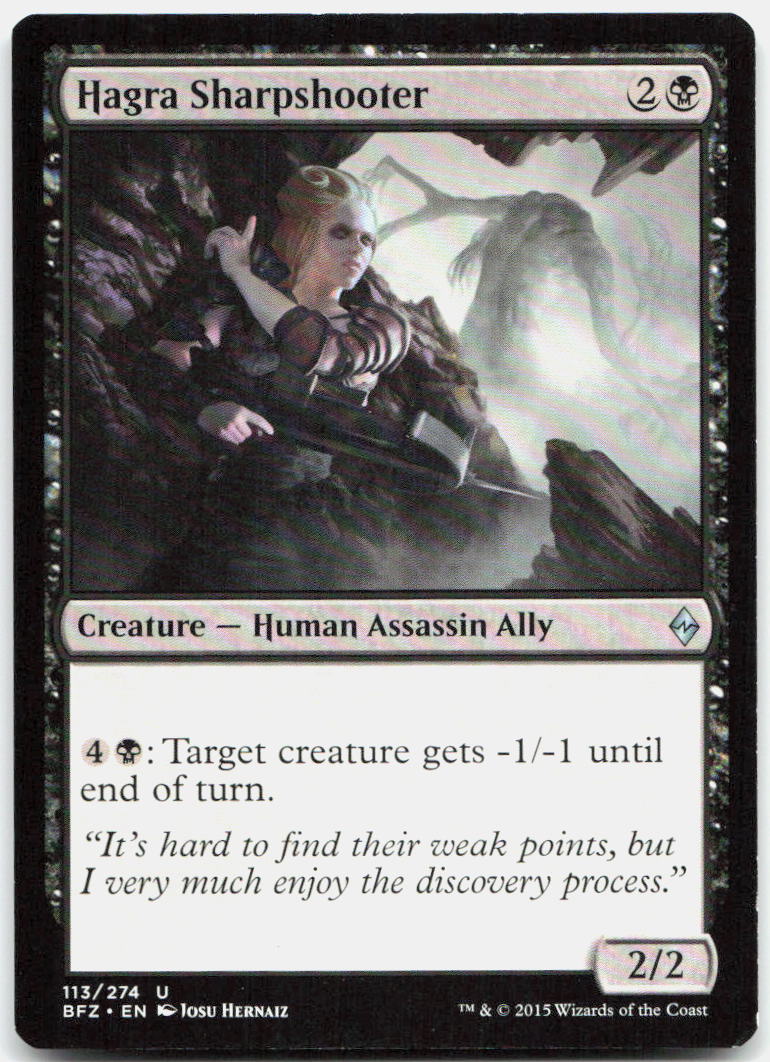 Hagra Sharpshooter NM U Battle for Zendikar 113