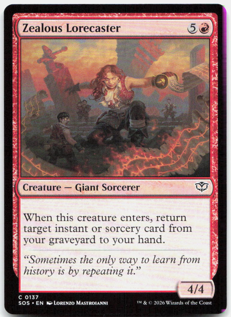 Zealous Lorecaster NM C Secrets of Strixhaven 137