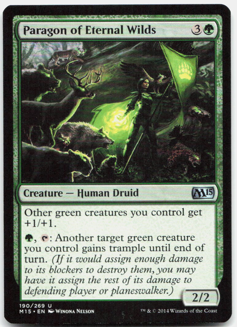 Paragon of Eternal Wilds NM U Magic 2015 (M15) 190
