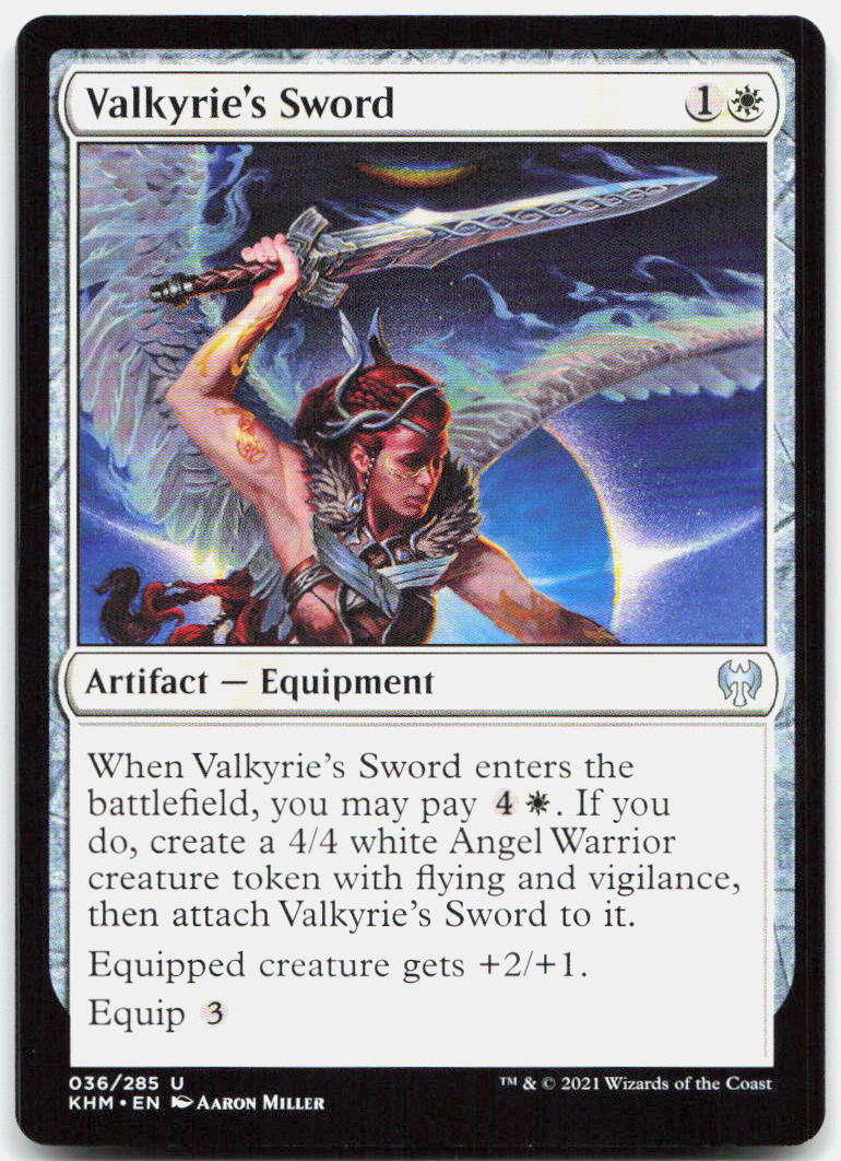Valkyrie's Sword NM U Kaldheim 36