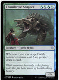 Thunderous Snapper NM Foil U Throne of Eldraine 215