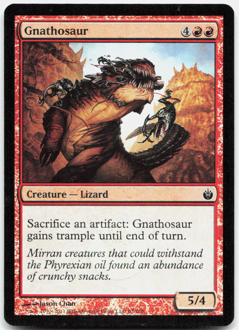 Gnathosaur NM Foil C Mirrodin Besieged 63