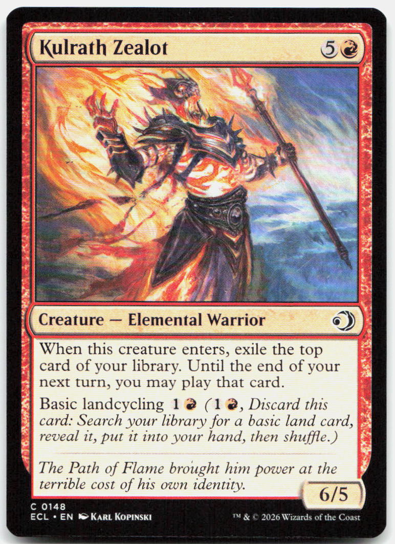 Kulrath Zealot NM C Lorwyn Eclipsed 148