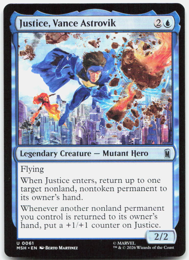 Justice, Vance Astrovik NM U Marvel Super Heroes 61