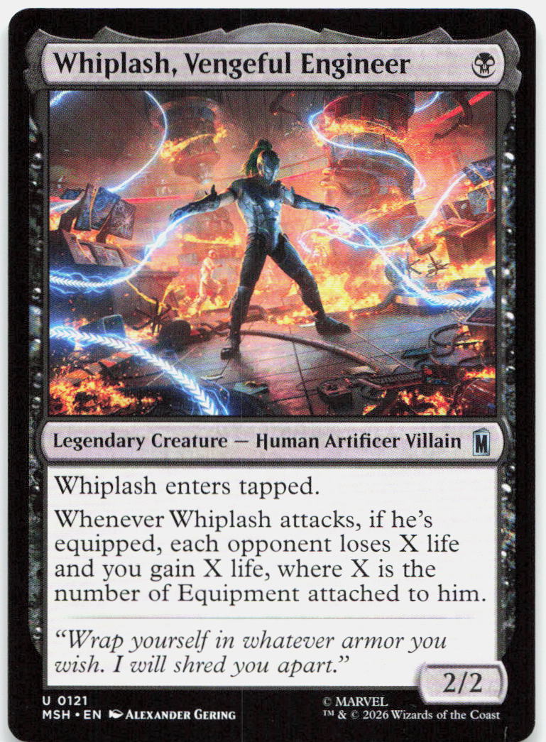 Whiplash, Vengeful Engineer NM U Marvel Super Heroes 121