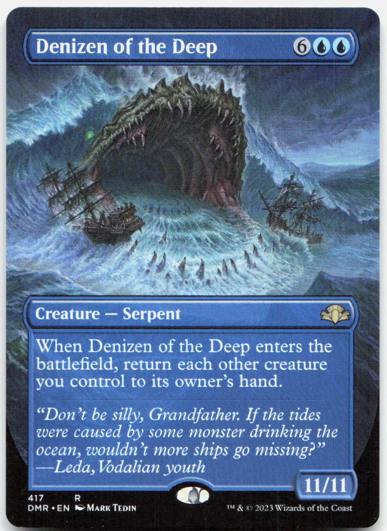 Denizen of the Deep (Borderless) NM R Dominaria Remastered 417