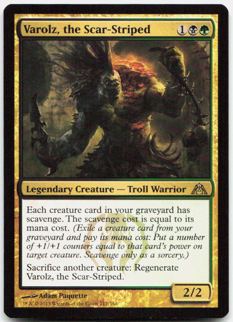 Varolz, the Scar-Striped NM R Dragon's Maze 112