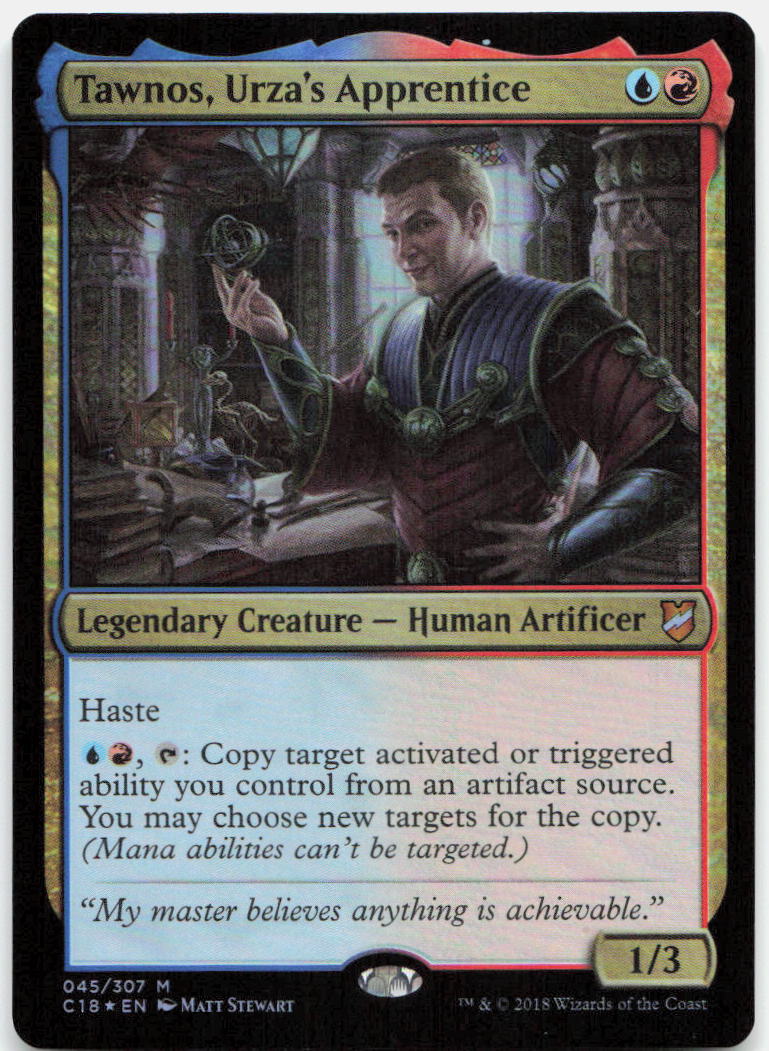 Tawnos, Urza's Apprentice NM Foil M Commander 2018 45