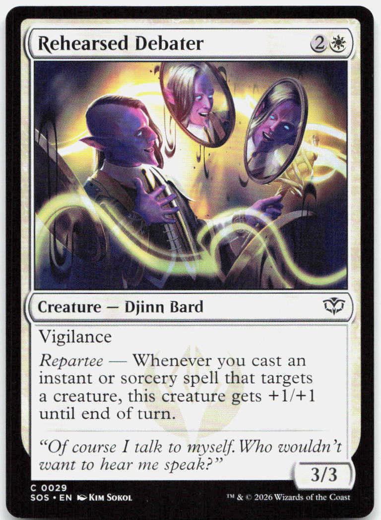 Rehearsed Debater NM C Secrets of Strixhaven 29