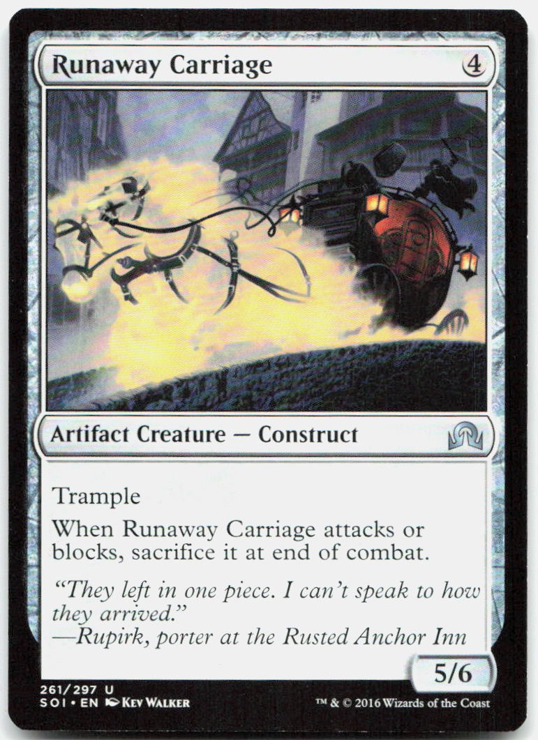 Runaway Carriage NM U Shadows over Innistrad 261