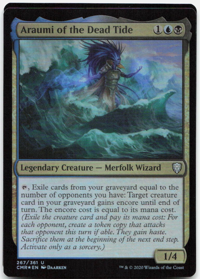 Araumi of the Dead Tide NM Foil U Commander Legends 267