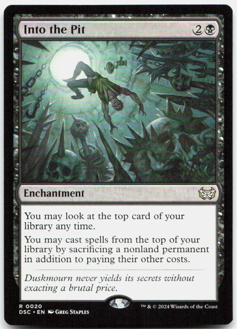 Into the Pit NM R Commander: Duskmourn: House of Horror 20